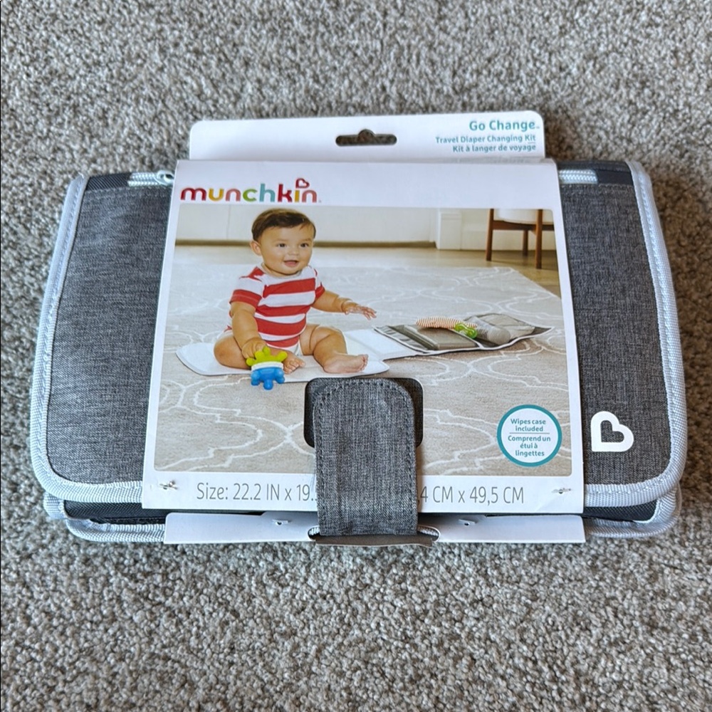 Munchkin Travel Diaper Changing Kit - Gray